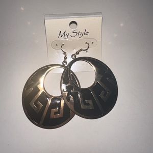 Black and Gold Earrings